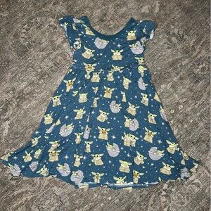 Little Sleepies Play Star Wars Baby Yoda Twirl Dress Size 6